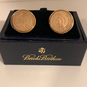 Cufflinks… Brooks Brother Indian head penny cufflinks. NWOT Never worn